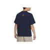 Nike Smiley Cartoon Floral Logo Print Round Neck Short Sleeve T-Shirt Men Tops Blue DV0683-419