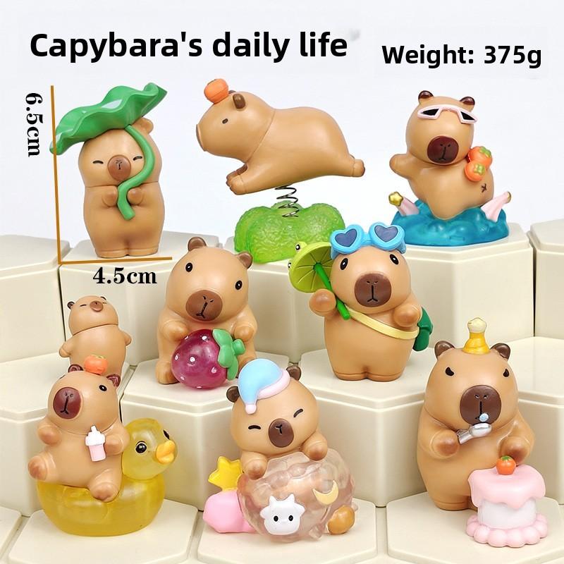 Capybara Alltags PVC Schreibtischspielzeug Sammlerstück für Kinder und Geschenke