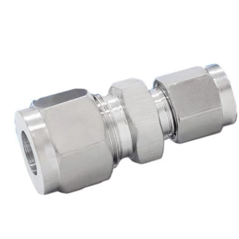 Stainless Steel Double Ferrule Reducing Straight Connector