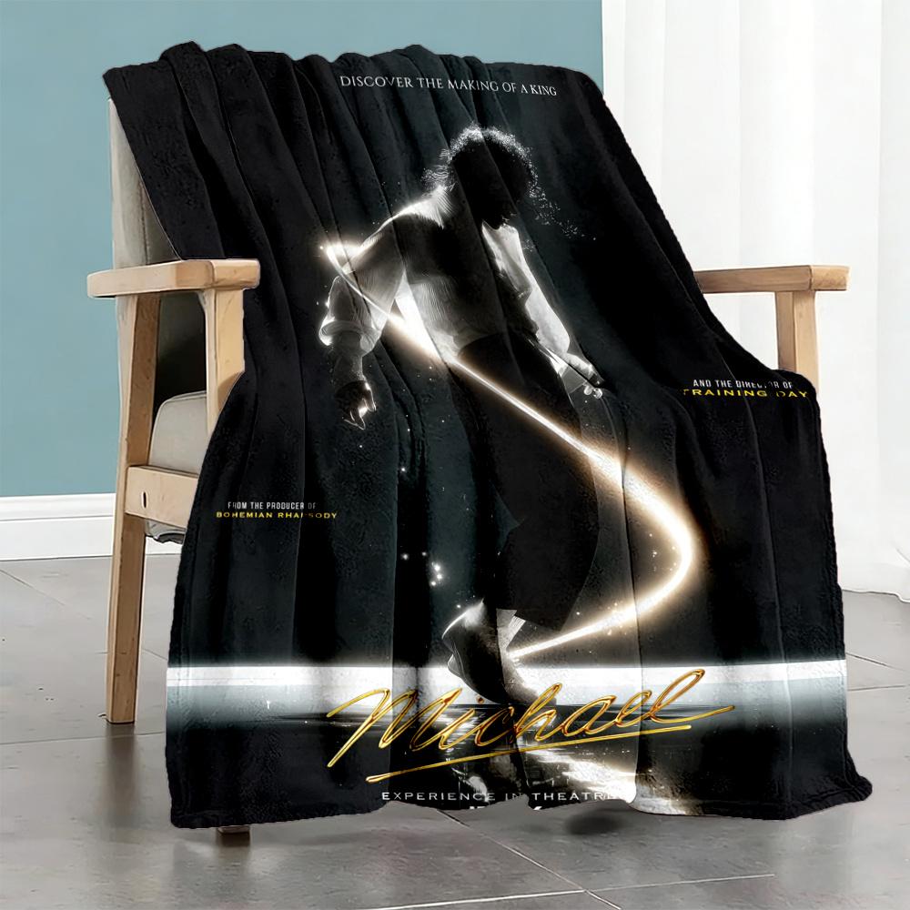 Michael Jackson Blanket Durable Comfort Perfect For Couch Picnics Livingroom Four Seasons Universal Modern Perfect Gift For Relatives And Friends
