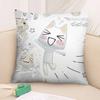 Cartoon Cute Toro Inoue Cat Pillow Case 3D Print Polyester Fiber 40*40cm Home Sofa Throw Decoration Festival Gift