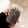 Korean Style High Elasticity Rubber Bands: 100-Piece Pack for Simple, Versatile High Ponytails—No Hair Damage.