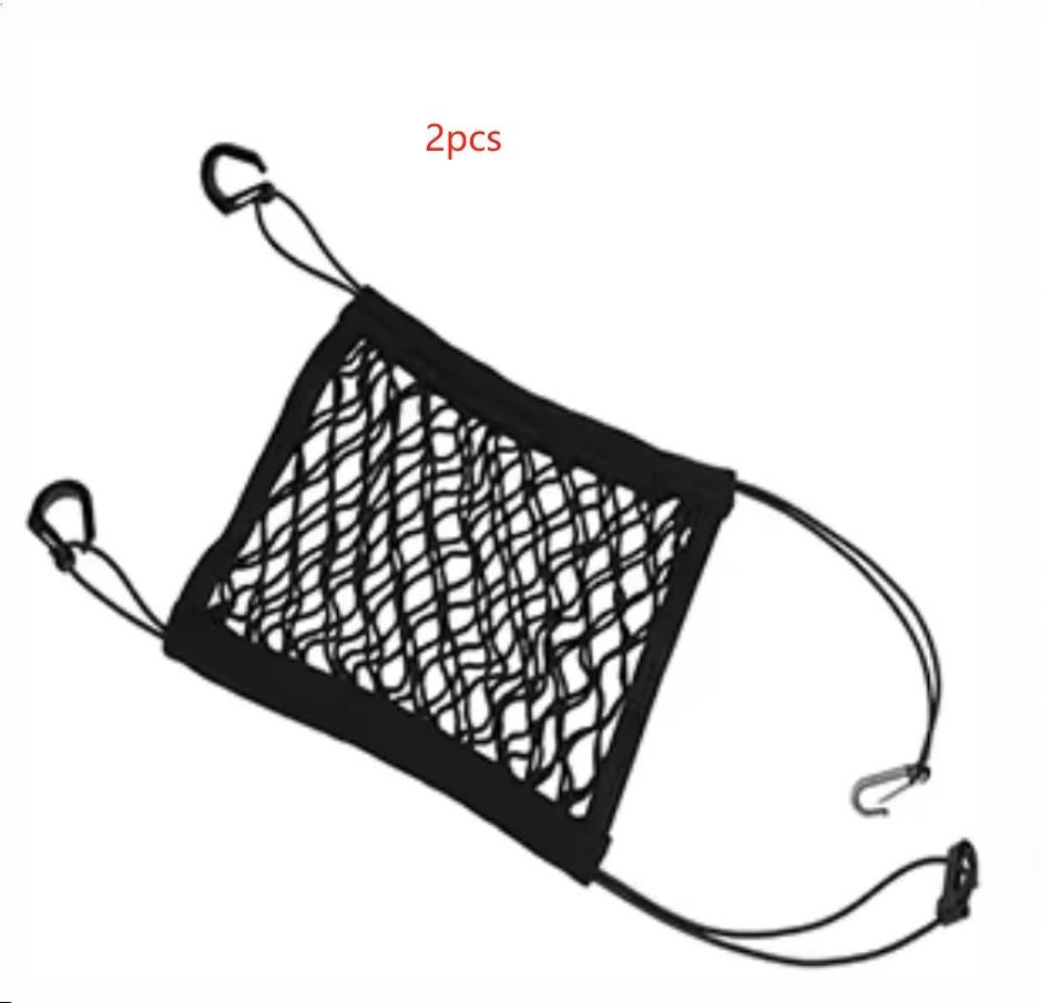 2pcs Storage Bag Pet Car Barrier - Dog Barrier Mesh, Back Seat Guard, Safety Protector Mesh Net, Pet Guard, Dog Safety Barrier