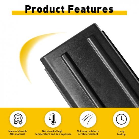 Front Corner Bumper Cover Panel Trim Replacement Black Fit Ford - F150