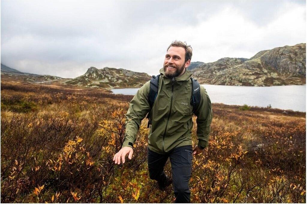 Jacket Bergans Men's Essentials Rainshell 2.5L Jacket (3494) Dark Green Mud