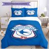 3pcs Duvet Cover Set (1*Duvet Cover + 2*Pillowcase, Without Core), Cardiff City FC Print Soft All‑Season Bedding Set, Home Bedroom Decor Gift