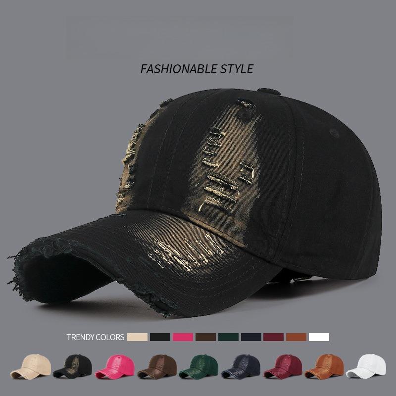 Yto Household Items Women's Men Ripped Denim Cotton Baseball Cap Male Four Seasons Sportss Snapback Sun Cap Hat For Men Cool Fashion Cm