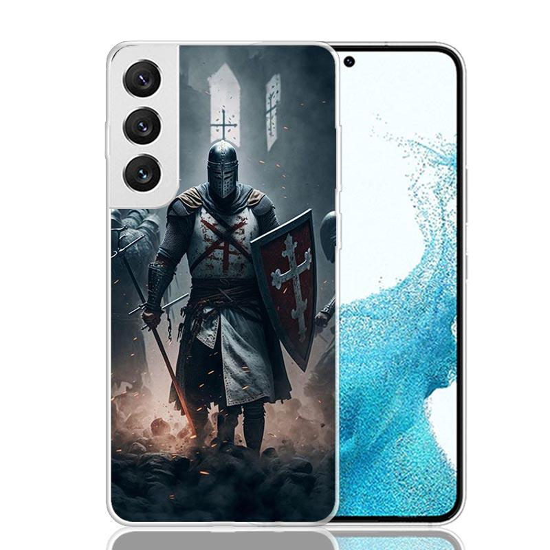 Knights Templar Crusades Phone Case For Samsung Galaxy S26 Ultra S23 S24 S25 Edge S20 FE S21 S22 Plus Soft Print Shell Cover Fun