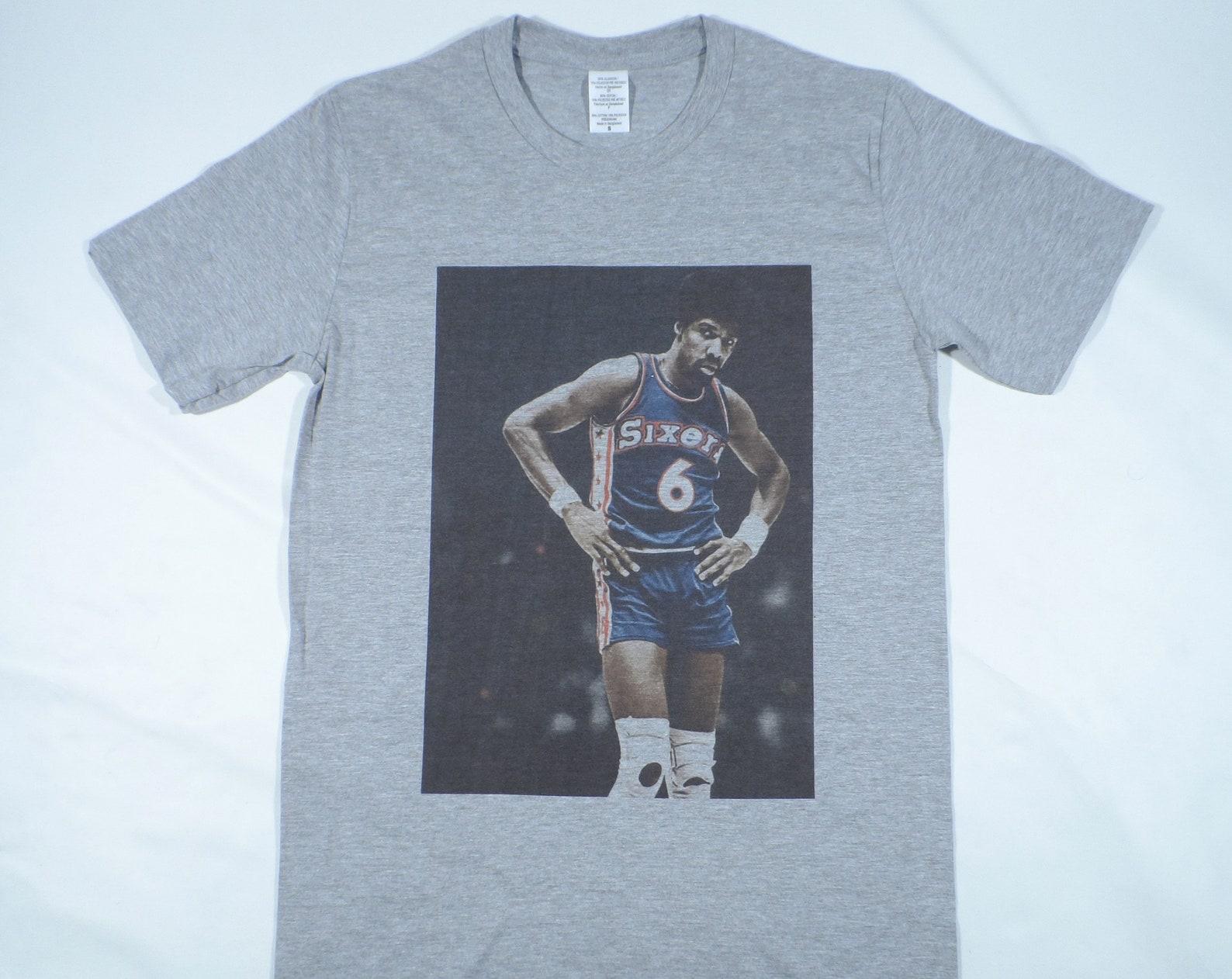 Dr J Julius Erving Grey T-Shirt sizes available S-3XL M