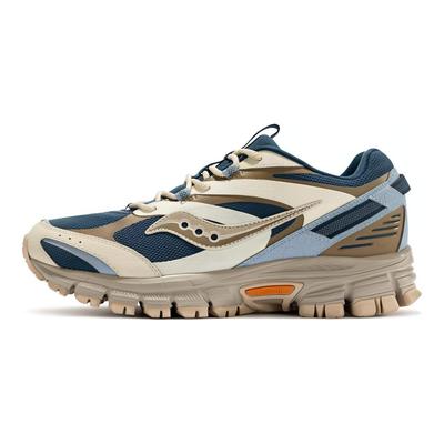 Cohesion 2KTR Mesh Fabric Synthetic Leather TPU Cushioning Sports Shoes Unisex Sneakers Blue Yellow S79031-4