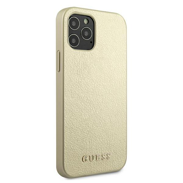 Guess Guhcp12Liglgo Iphone 12 Pro Max 6,7 Złoty/Gold Hardcase Iridescent
