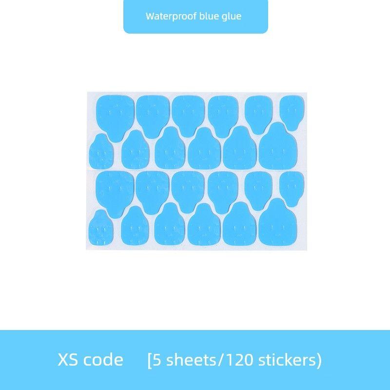 

Размер XS Маленький Размер Желейный Клей Носить Ногти Специальные Наклейки для Ногтей Фигурные Накладные Ногти Однотонные Супер Липкие Прочные Водонепроницаемые Синие Ленты-Закладки Супер Липкие XS code Waterproof blue glue [5]]