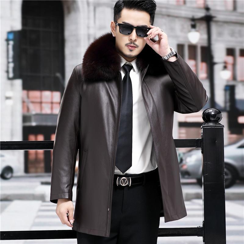 Куртка из овчины средней длины — фото 3