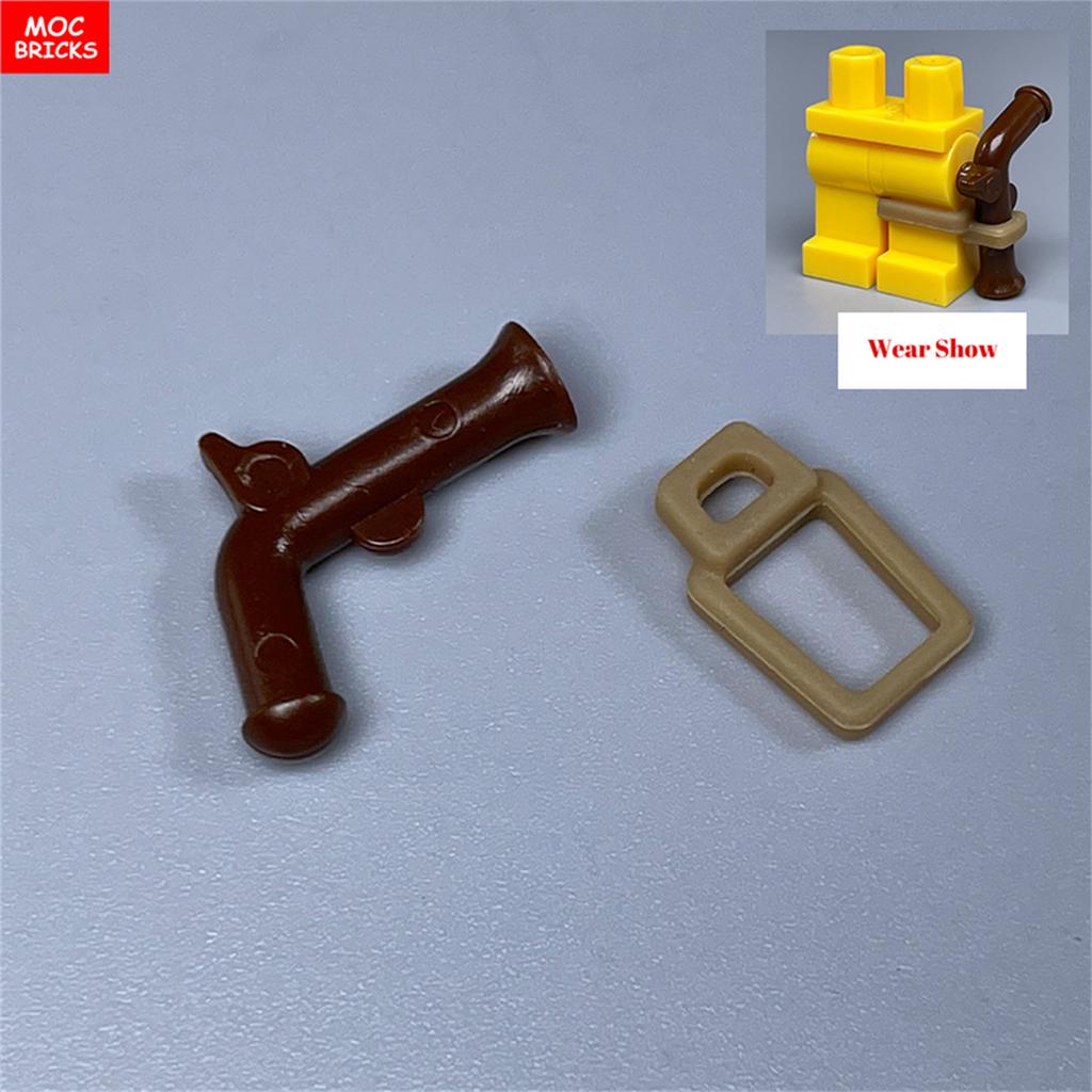 MOC Bausteine 4CM Figur Kleidung Weiche Gummi Leggings Waffenzubehör Bausteine Spielzeug für Kinder Puppen Weihnachtsgeschenke