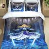 Fate/stay Night HD Print Three Piece Bedding Set Fashion Article Boys Or Adults For Beds Quilt Covers Pillowcases Gift