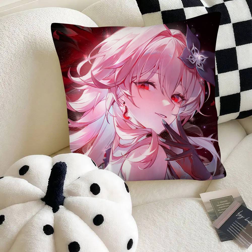 Evernight Hot Game Honkai Star Rail Pillow Case Square Pillow Bedroom Sofa Leisure Comfort Cushion Car Home Decoration