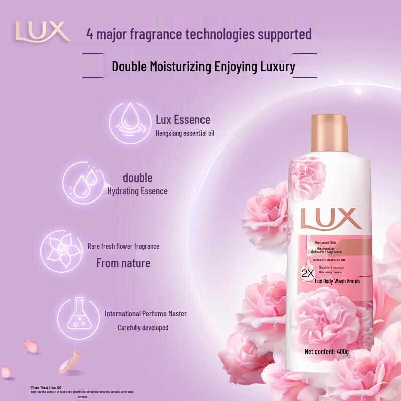 lux Lasting Tender Skin Rose Shower Gel