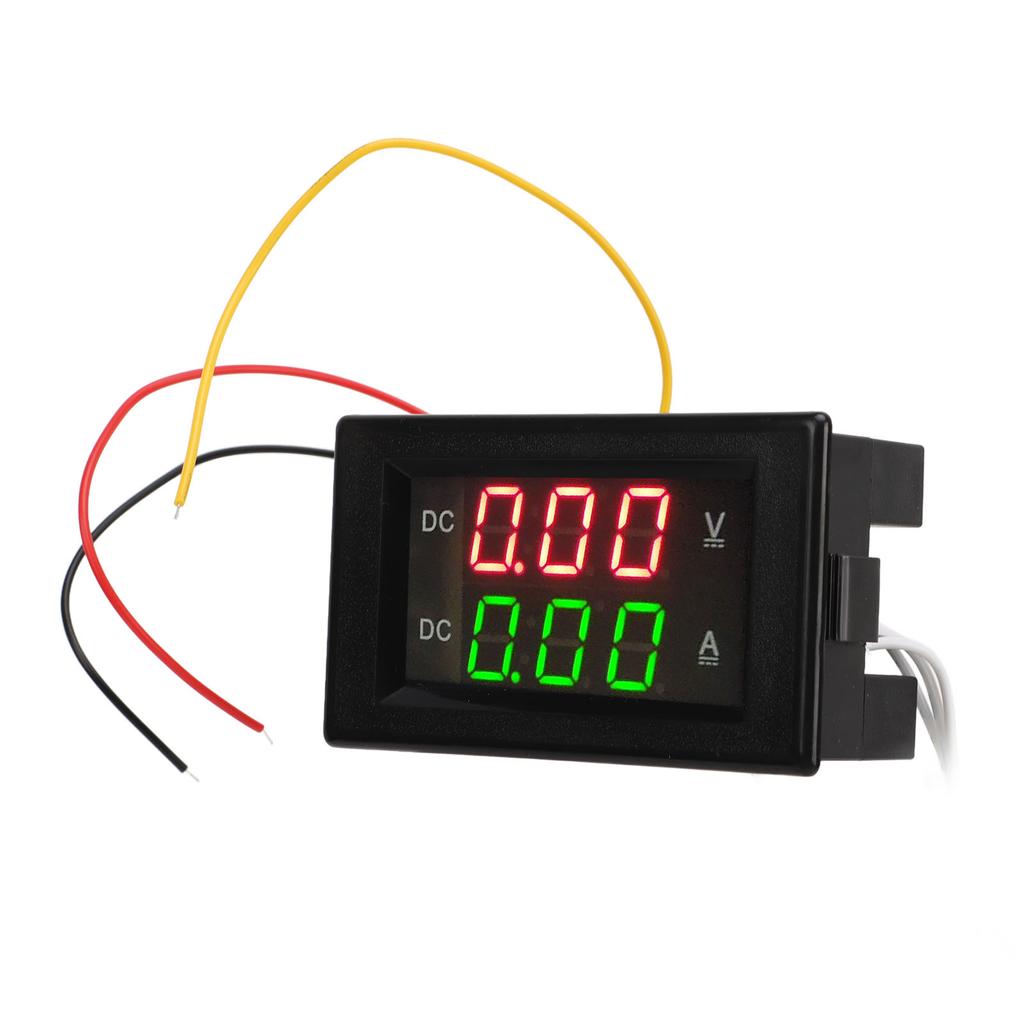 2 in 1 Volt Amp Meter 600V 20A Dual Digital Display LED Ammeter Voltmeter Gauge for Car Motorcycle