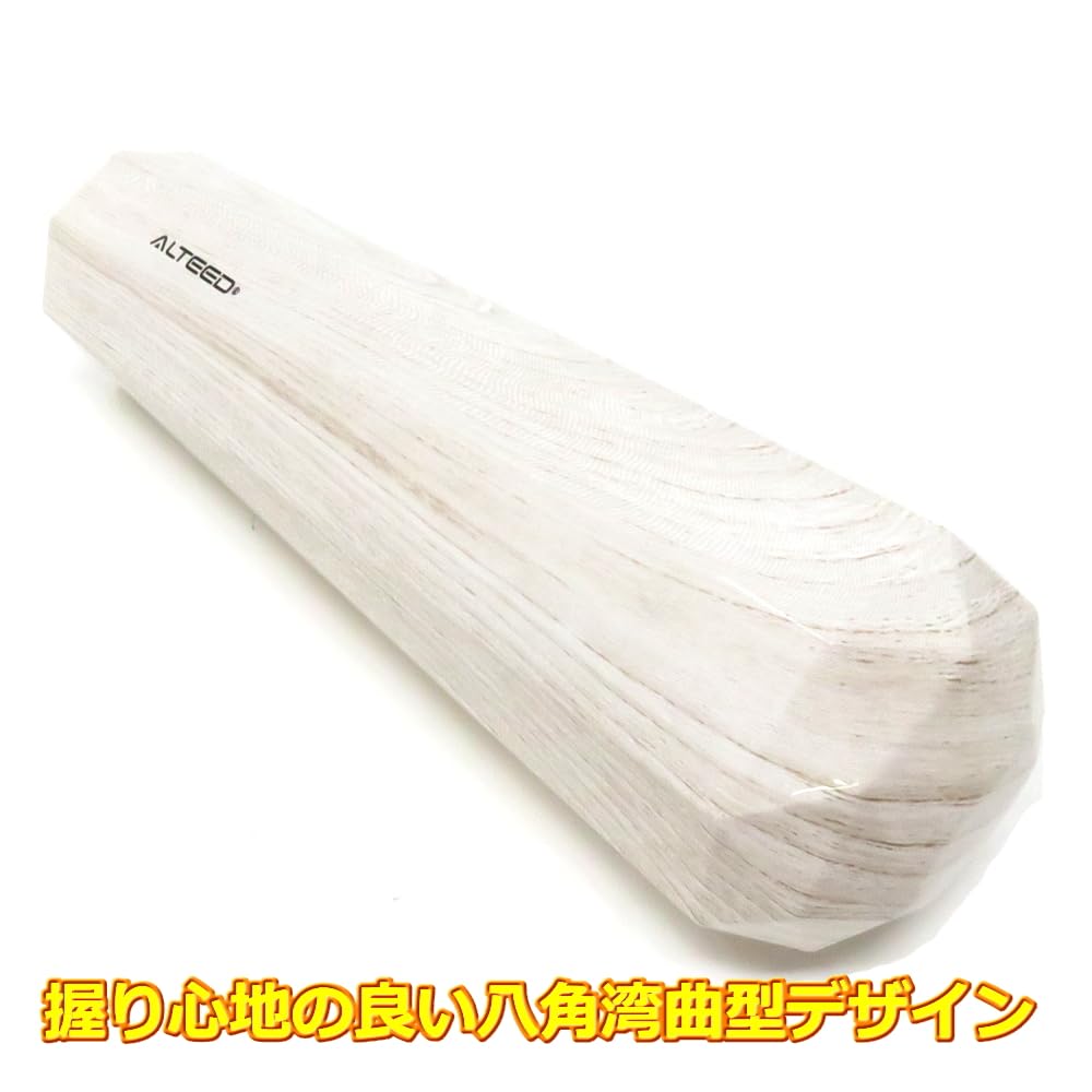 ALTEED Octagonal Shift Knob 5.9 inches (15 cm) ATMT Universal Fit M8M10M12 Wood Grain Wood Grain (White)