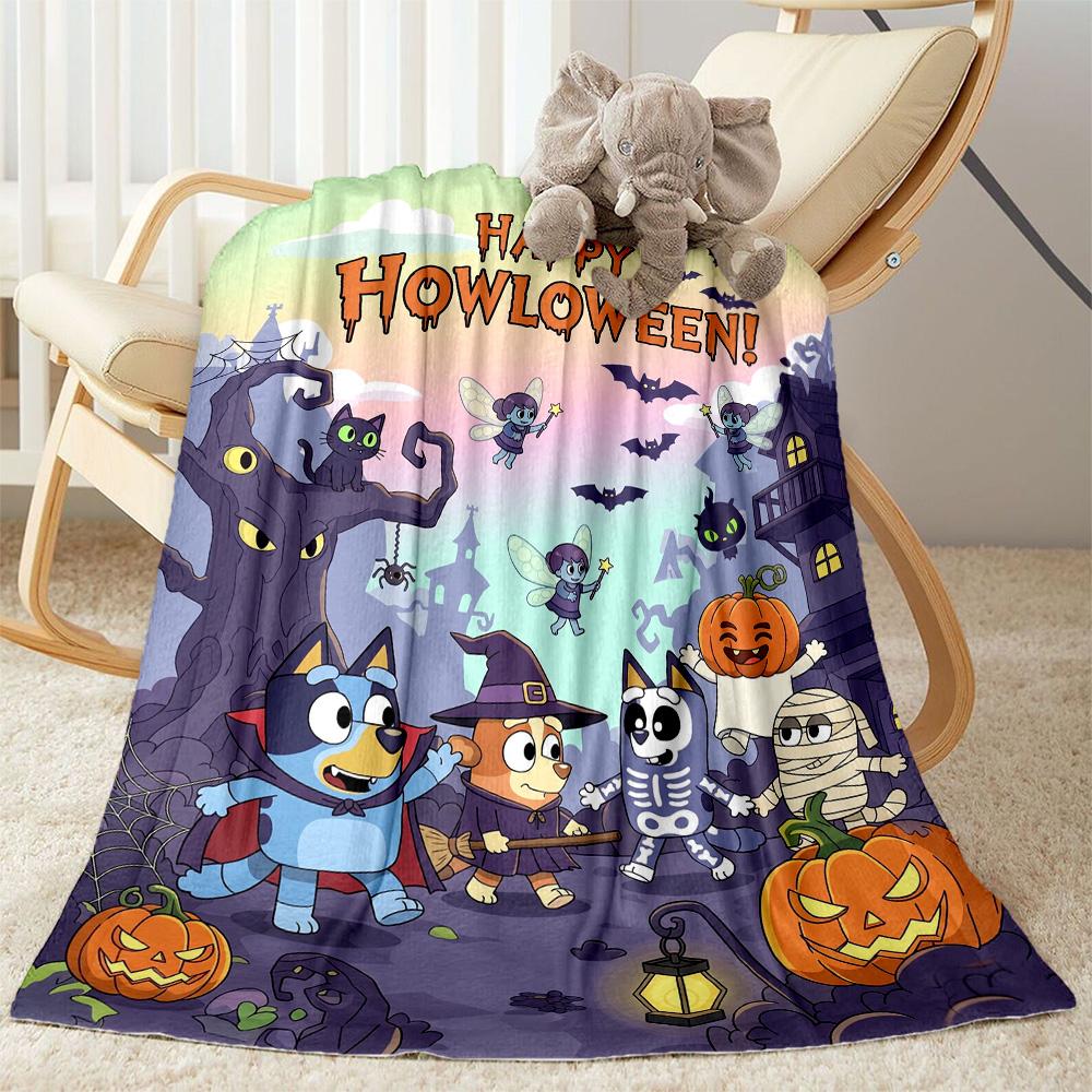 Happy Howloween Party Blanket Ultra-Soft Perfect for Office Chair Seaside Livingroom Four Seasons Universal Stylish Decor