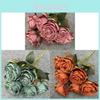 Artificial Rose Bouquet For Wedding Decor And Photography Props With Elegant Design