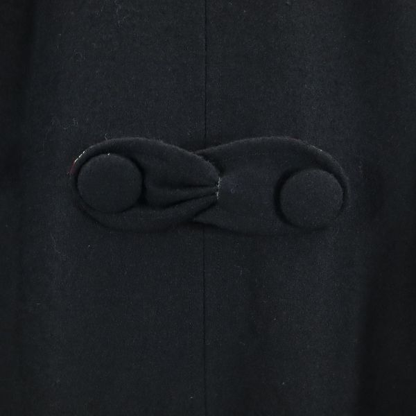 Marc Jacobs Wool Blend 7 Minutes Sleeve V Neck One Piece 6 Black Tunic Women Used