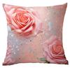New Spring Flower Pink Rose Pillowcase Home Living Room Sofa Cushion Pillowcase