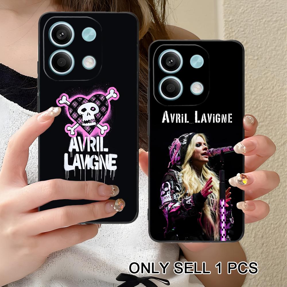 Avril Lavigne Matte TPU Mobile Phone Case for Xiaomi Redmi 15 14 13 12 A5 3 2 1 C Plus 4G 5G Colorful Printing Cover
