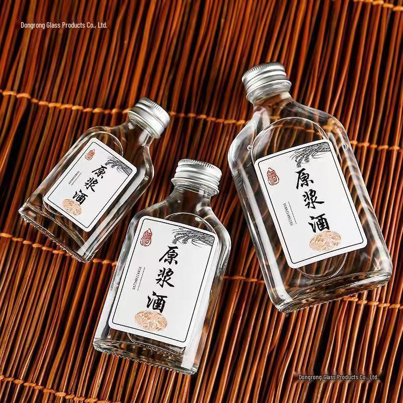 Creative Glass Baijiu Bottle for Home Brew – Decorative and Functional Small Wine Bottles for Medicinal and Health Wine