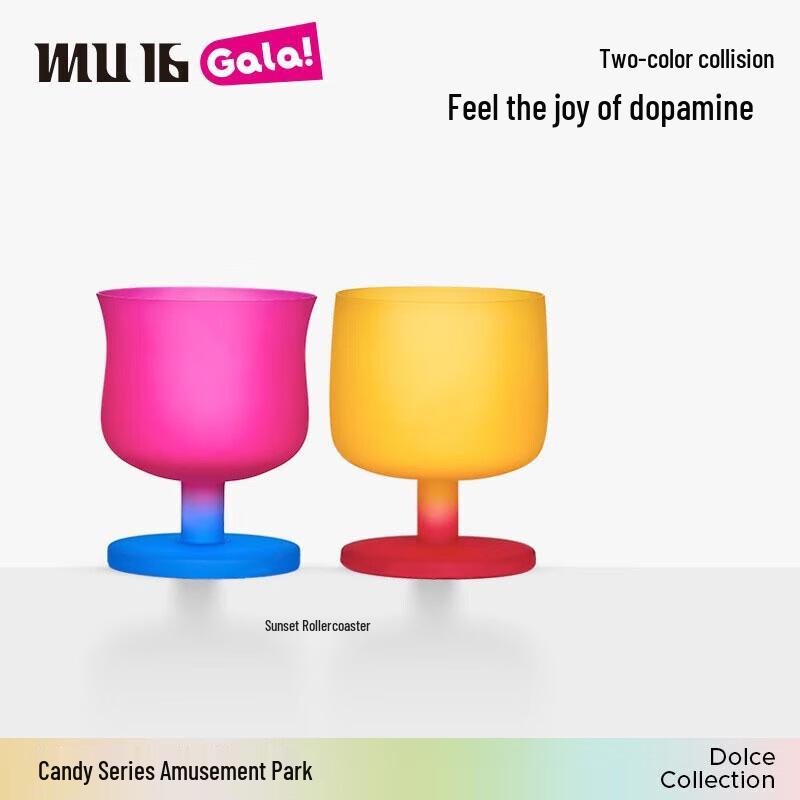 MU16 Candy Series Amusement Park Crystal Glass Cup 2-Pack