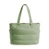 Puffer Tote Bag for Women, Lightweight Shoulder Handbag with Laptop Compartment & Multiple Pockets, Fashion Work Bag