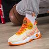 Basketball Shoes Fly Weave Spring New Breathable Casual Shoes Lace-up Mid-top Youth Sneakers