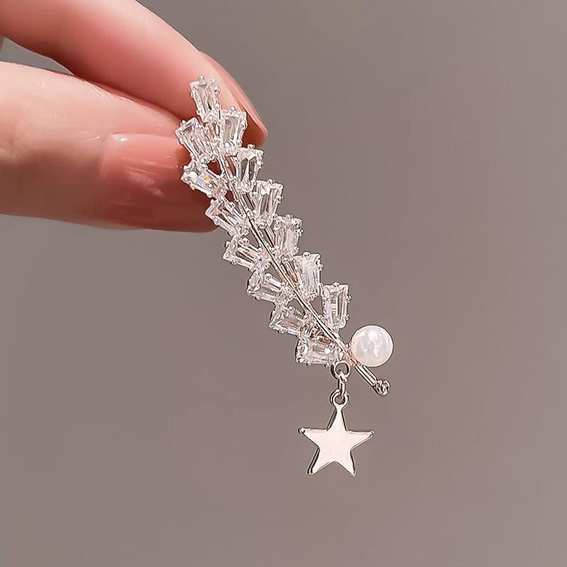 

Корейская элегантная цветочная брошь с животным: Высококлассная женская брошь-булавка для воротника пальто или костюма