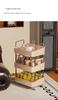 Mobile Multi-layer Snack and Storage Shelving Trolley for Living Room