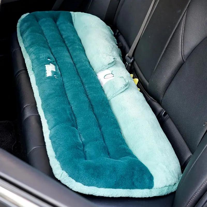 Car Cushion Winter Plush Car Seat Cushion Cute Car Seat Cover Cartoon Waist Cushion To Keep Warm Seat Pad Accessories
