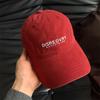 Spring Japan and Korea blue embroidered baseball cap women's wide brim big head circumference quality cap men's face small hat