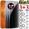 6 in 1 Privacy Tempered Glass for iPhone Duo 18Pro Max Anti-Spy Screen Protector with Camera Lens Film for iPhone 17Air 17Pro2