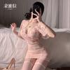Sexy lace flower underwear new women's mood dress tight suit buttocks pure desire to sleep see-through