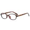 SO&EI Ins Popular Fashion Oval Sunglasses Women Vintage Rivets UV400 Men Punk Clear Lens Frame