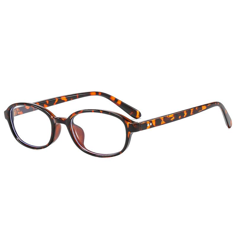 SO&EI Ins Popular Fashion Oval Sunglasses Women Vintage Rivets UV400 Men Punk Clear Lens Frame