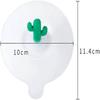 4 Pcs Silicone Glass Cup Covers, Reusable Anti-dust Cup Cover, Food-grade Drink Coffee Beer Mug Wine Glass Creative Cute Cactus