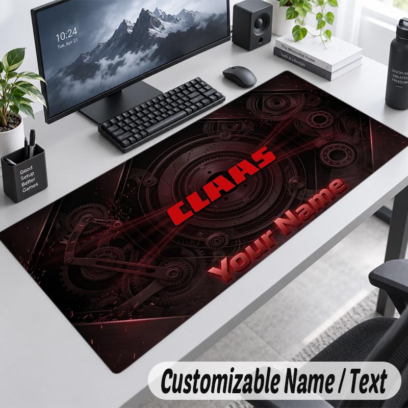 Custom Name Text Mouse Pad CLAAS Personalized Desk Pad For Work And Gaming