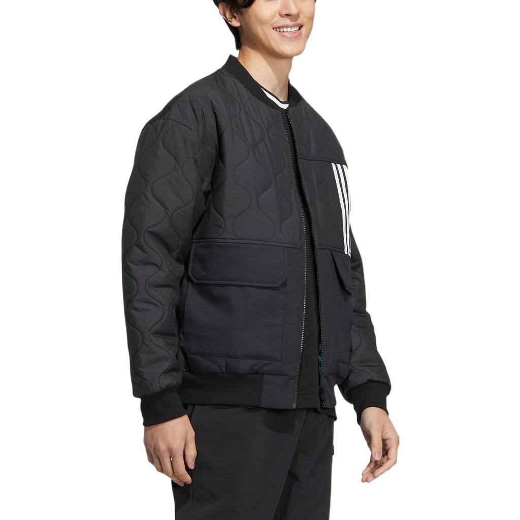 Adidas Puffer Jackets Unisex Black Baseball Collar Moderate Other HN4775