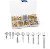 226Pcs Guitar Screw Kits (9 Types) with Springs for Electric Guitar Bridge, Neck Plate, Pickguard, Pickup, Switch, Tuner