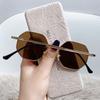 Personalized Multi Women's Sun Goggles New Fashionable Metal Polygonal Sunglasses Driving Travel Anti UV Sunshades Sunglasses