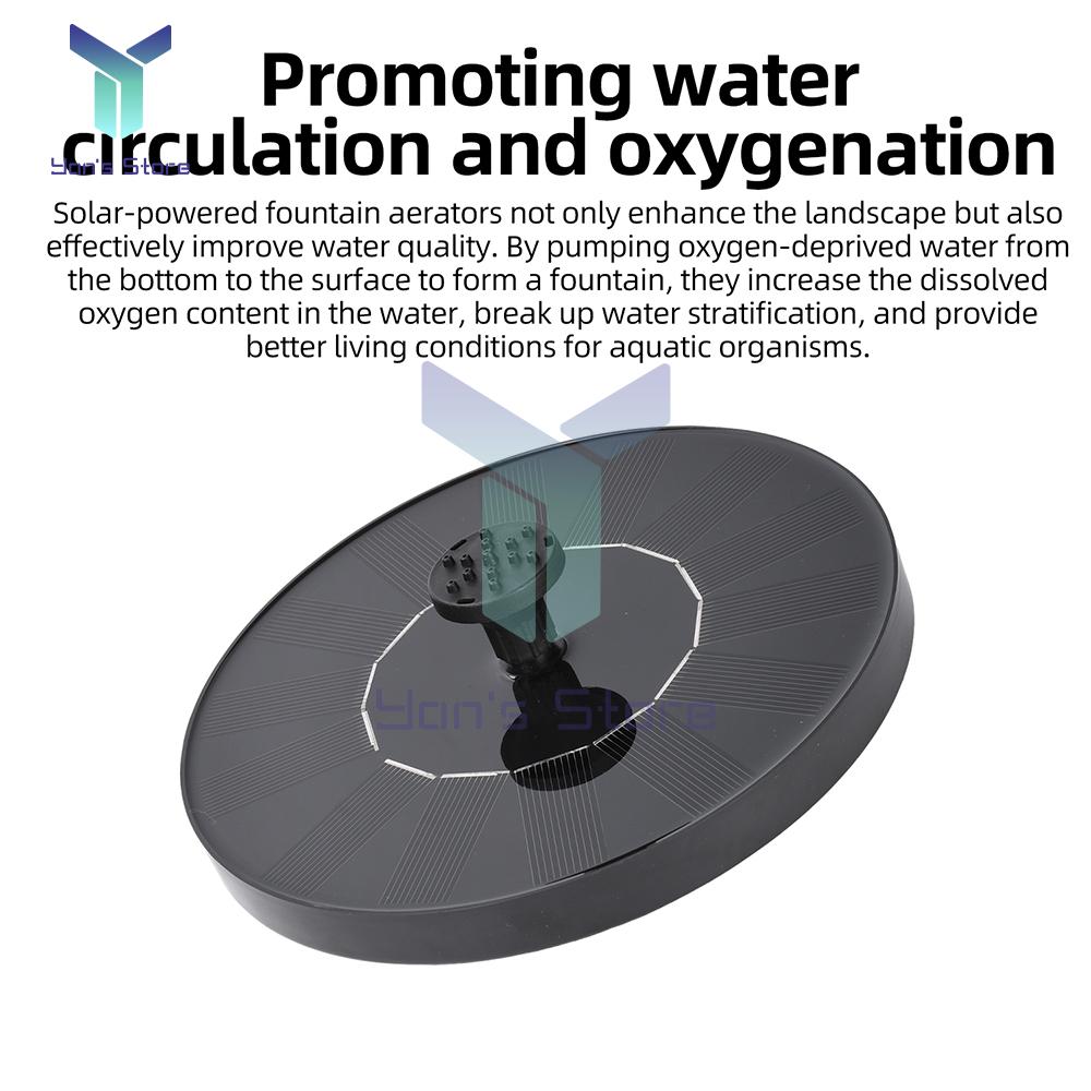 Waterfall Fountain Mini Solar Water Fountain Pool Pond Garden Decoration Outdoor Bird Bath Solar Powered Fountain Floating Water