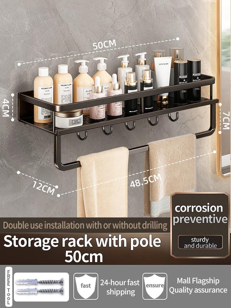 Bathroom Shampoo Shelves Hanger Shower Storage Rack Hanger Corner Shelf