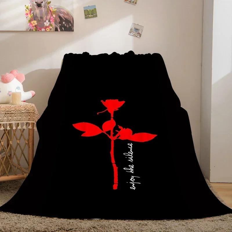 Coperte per divano per l'inverno A-Depeche A-Mode Personalizzate King Size Calde per Ginocchia Letto Pile Campeggio Morbide Soffici Coperte Microfibra