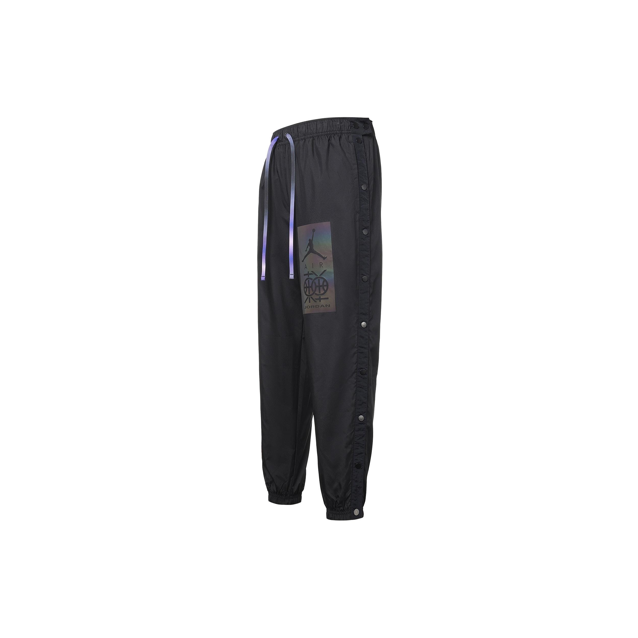 Men s Air Jordan Logo Printing Gradient Drawstring Lacing Bundle Feet Sports Pants/Trousers/Joggers Black DV6281-010 XS