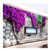 Fashionable Interior Design Purple Wall Trail 3D Wallpaper For Walls Living Room TV Backdrop Wall Home Decor
